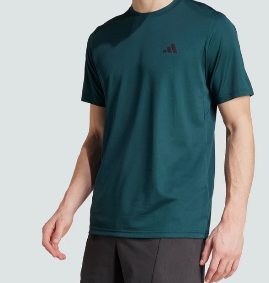 【直播】adidas LL121370 男裝短袖上衣(深綠色)