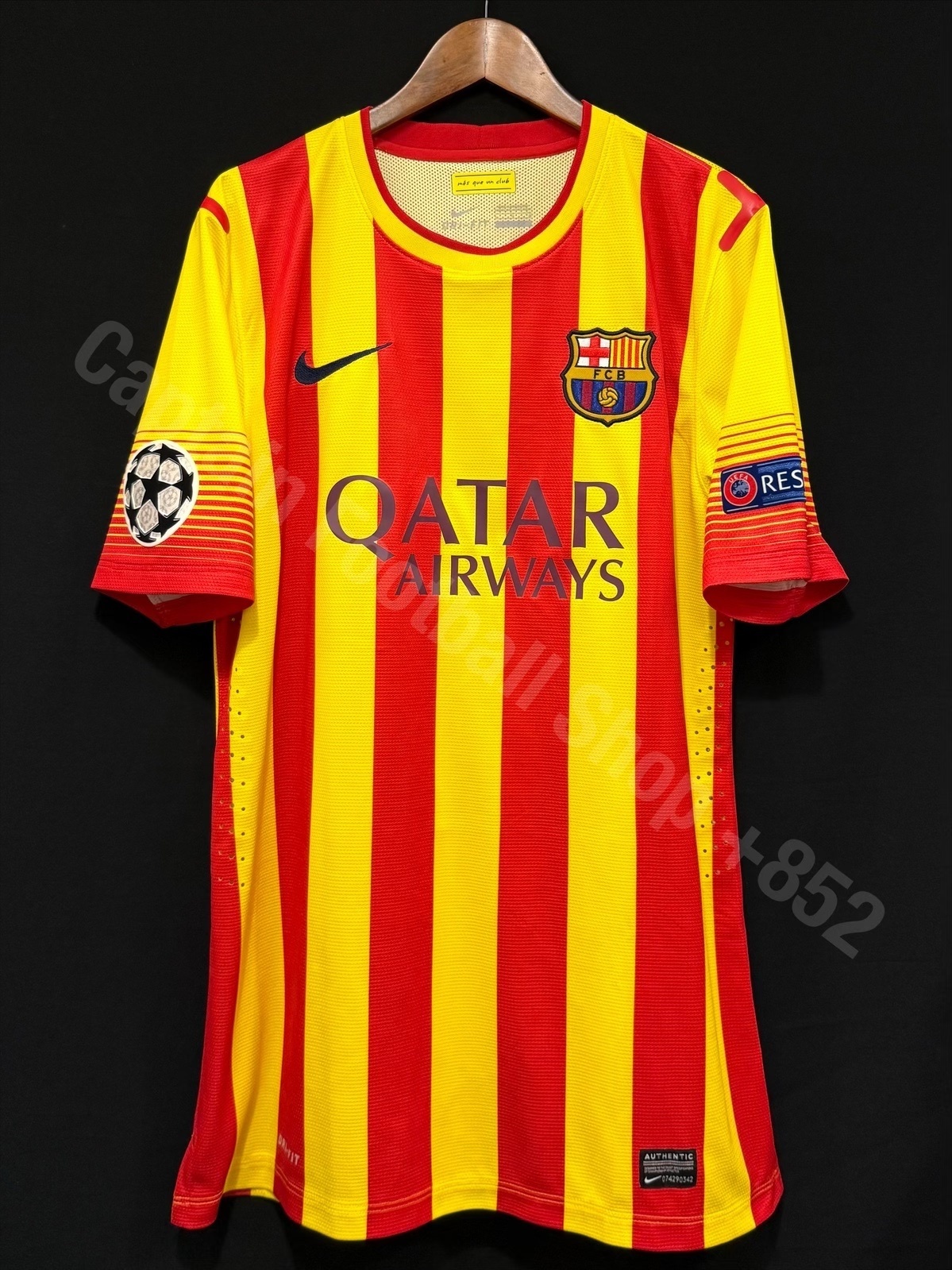 (更衣室版) 巴塞隆拿 2013-2014 Nike 歐聯作客更衣室球員版球衣 #10 MESSI