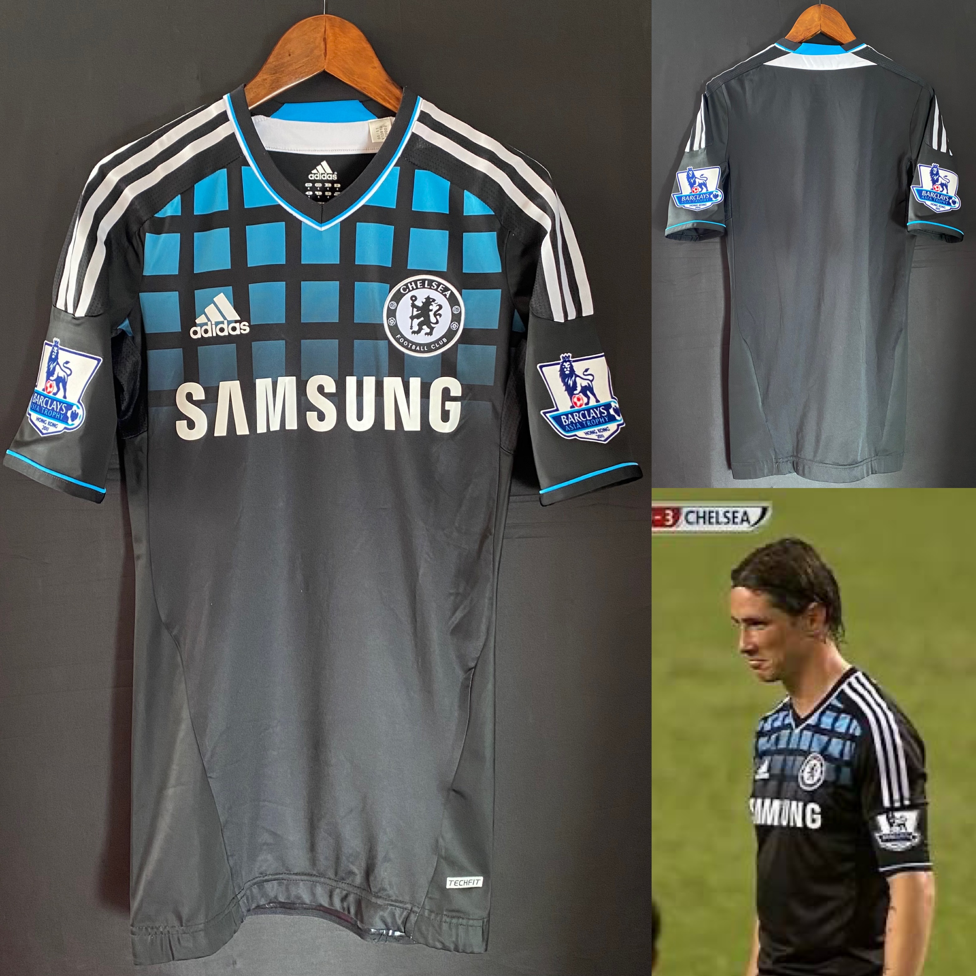 (Player Issue) Chelsea 2011 Barclays Asia Trophy Adidas Away Player Issue Shirt