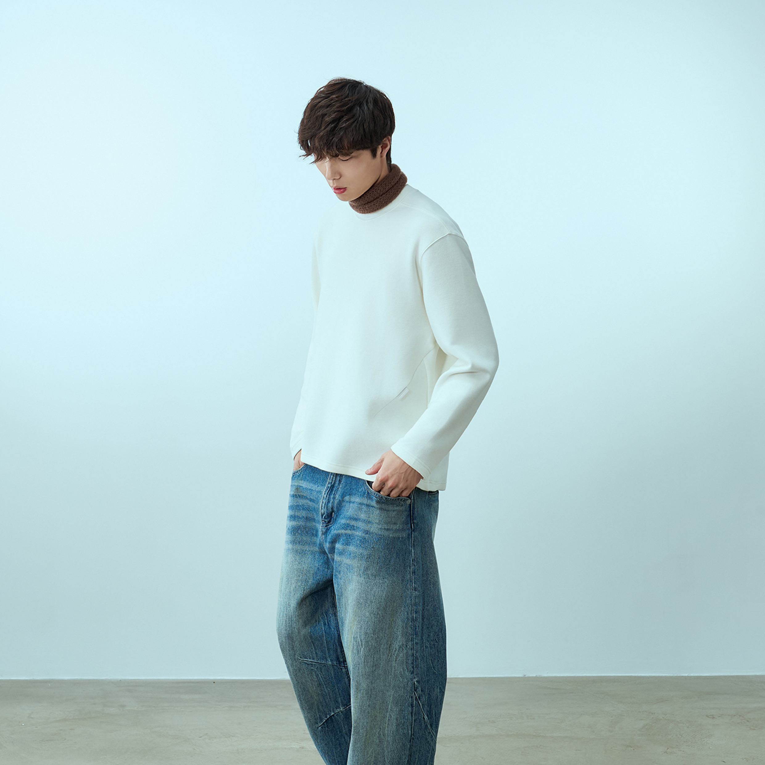 TANOXI Scuba Wool LS Tee 羊毛 空氣層 圓領內搭上衣 [TNX-JS45]