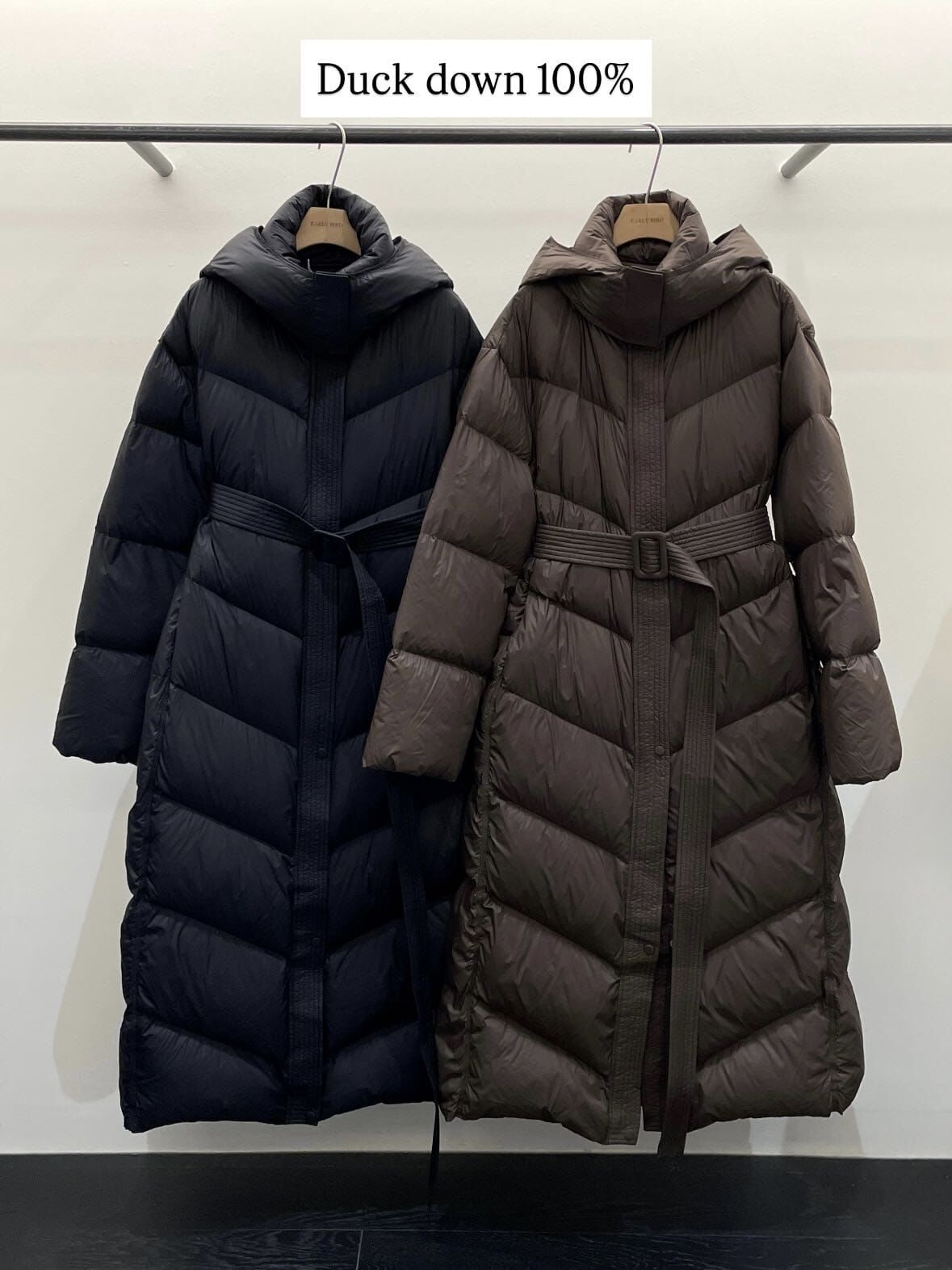 OB5306 鴨絨收腰羽絨外套