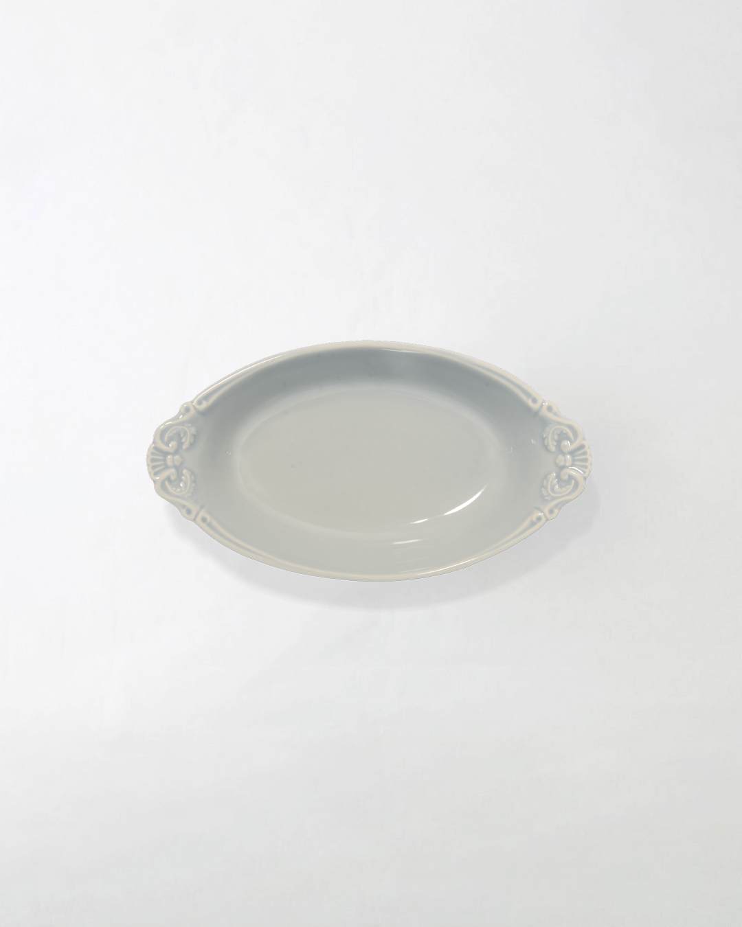 Acanthus 阿坎瑟斯葉紋 焗盤 灰｜studio m'