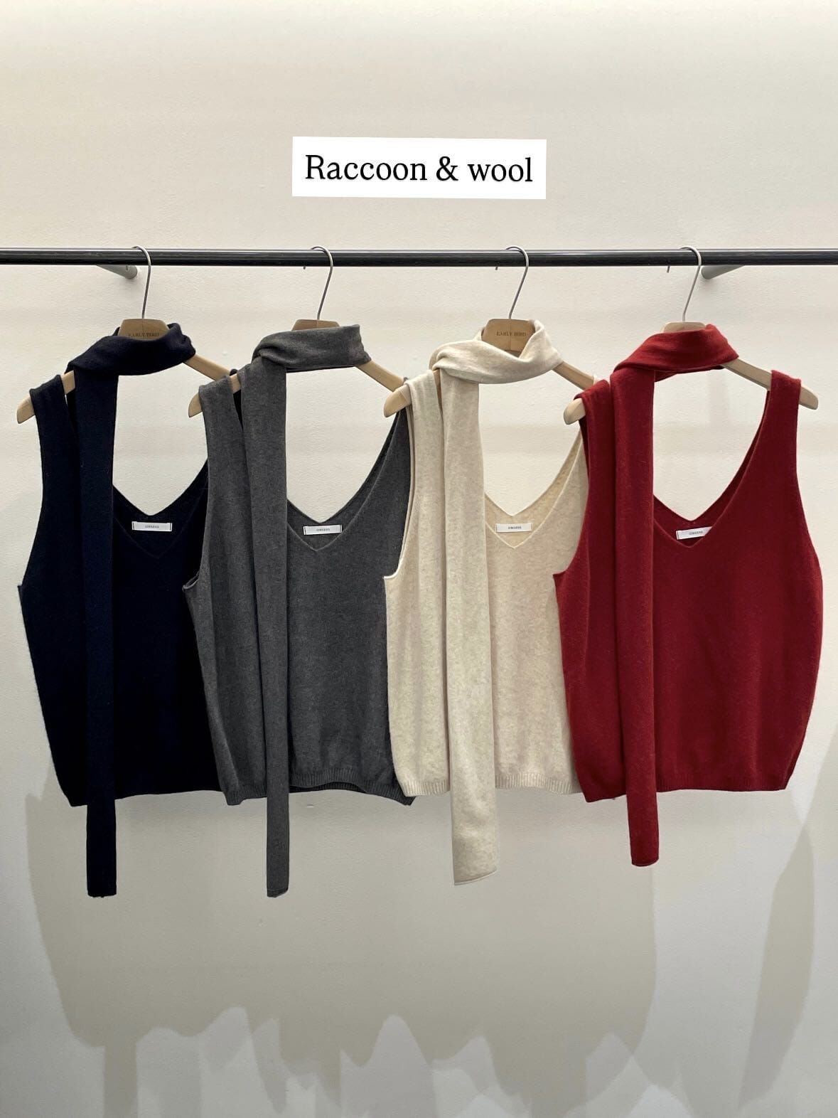 OB5307 V領針織頸帶上衣 *特價* (優惠碼同充值購物金不適用)