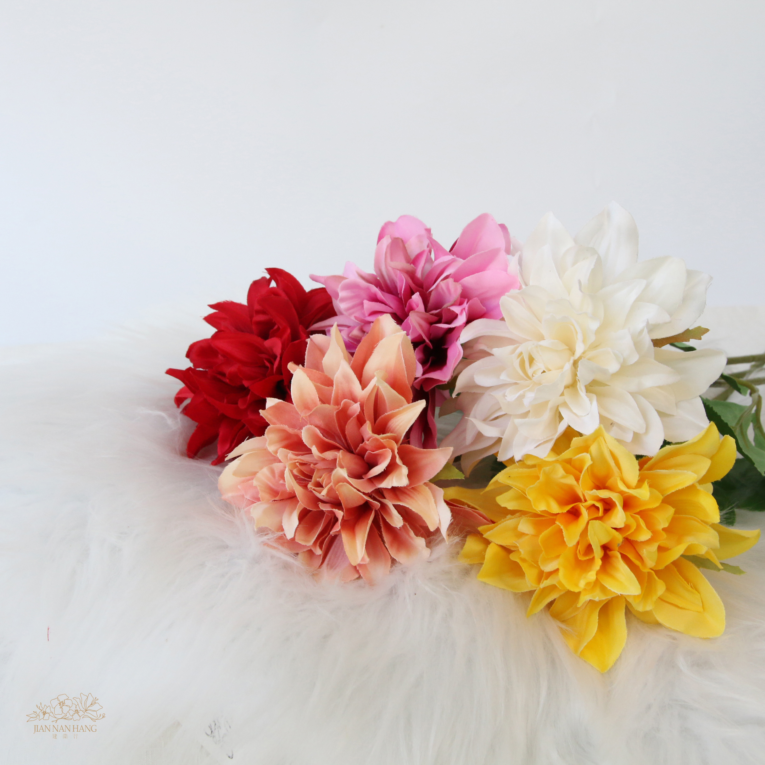 人造花 石榴石大麗花  5色