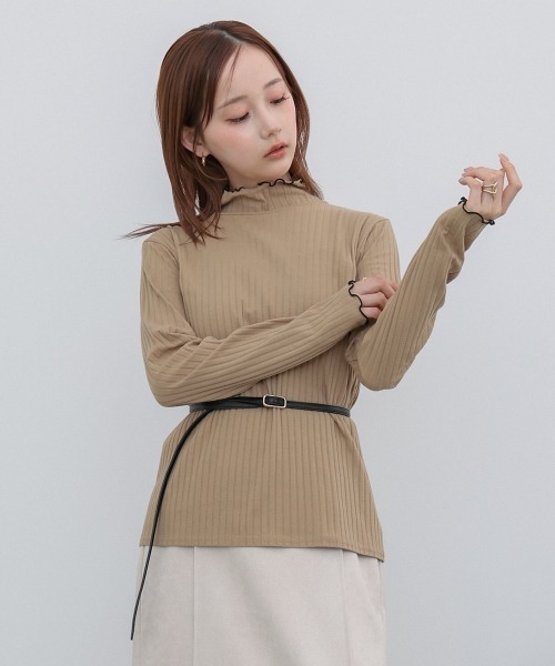 每日氣色・小荷葉 Rib Top