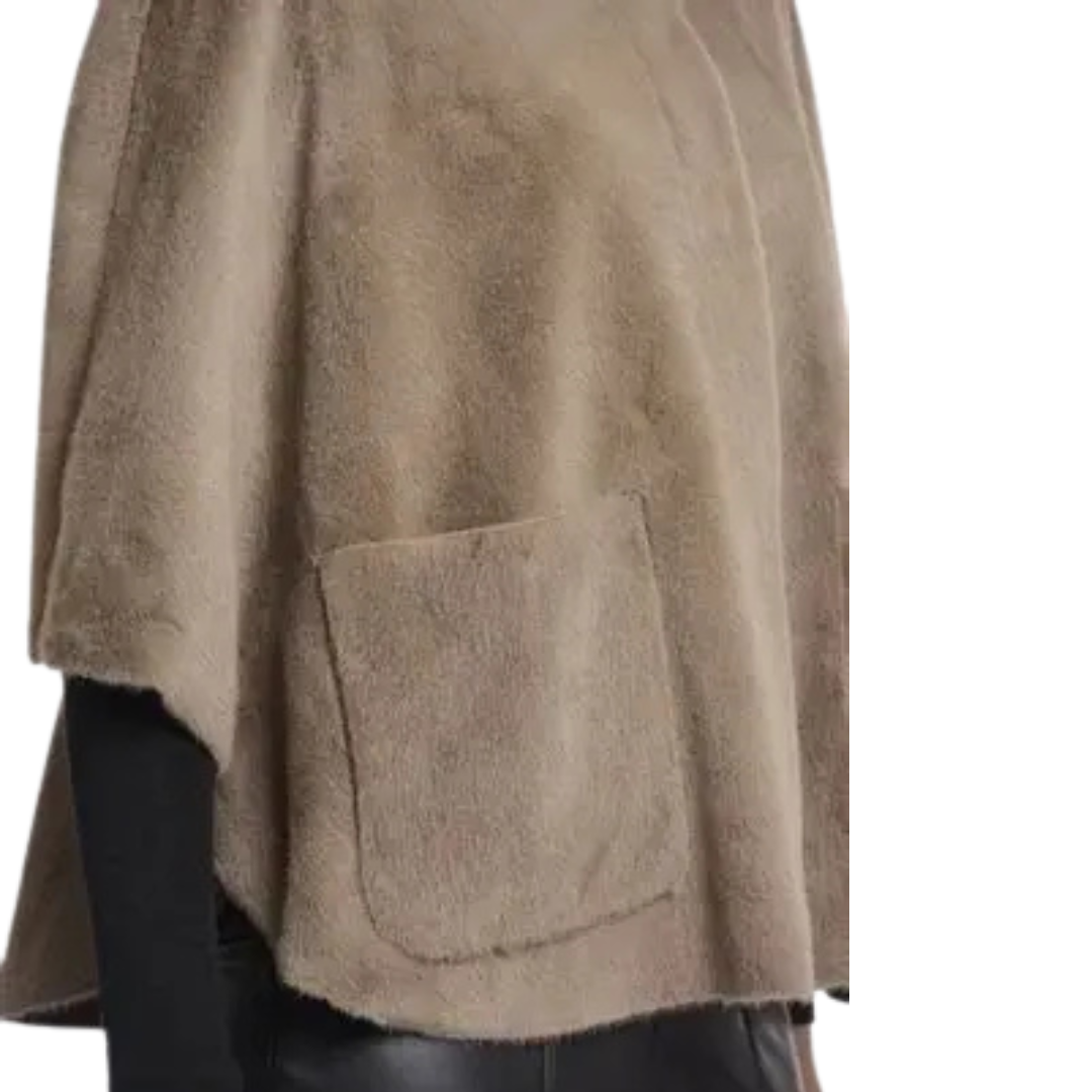 1RN1220-006 RINO & PELLE Faux Fur Cape #Dewi.7002511 (C-EU-E)