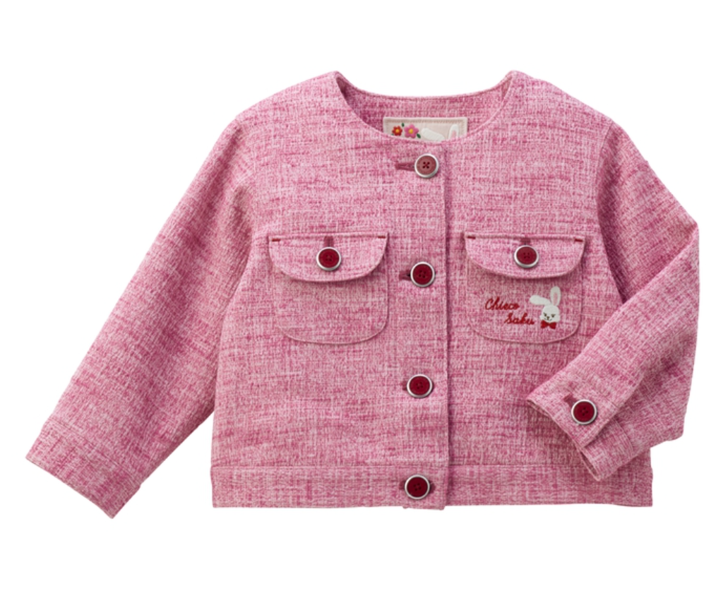 CS 針織粉紅外套