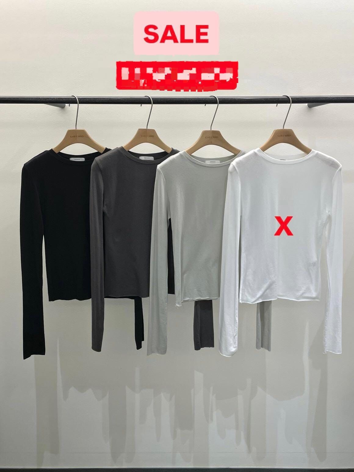 OB4604 天絲莫代爾長袖上衣 *特價* (優惠碼同充值購物金不適用)