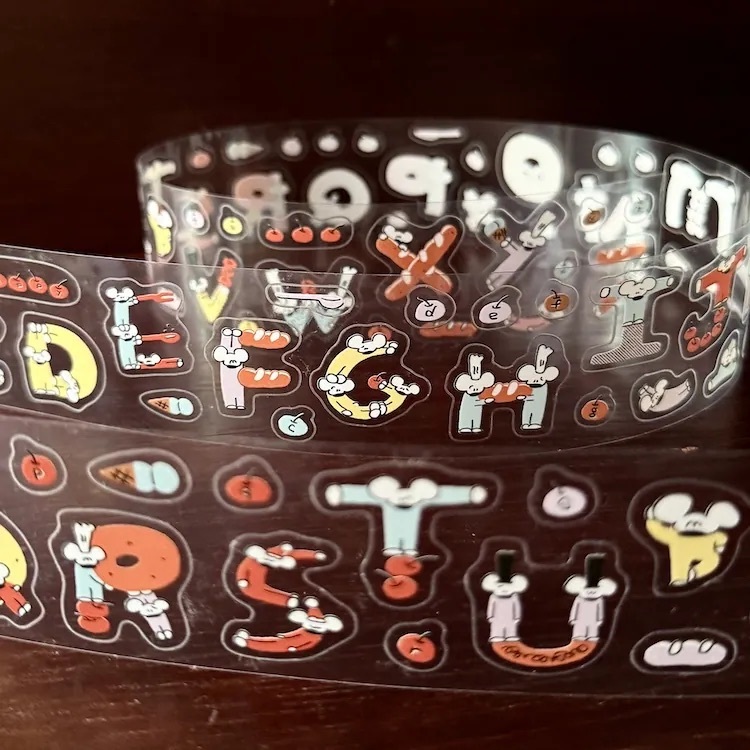 1991w2992｜A to Z 割型PET貼紙卷