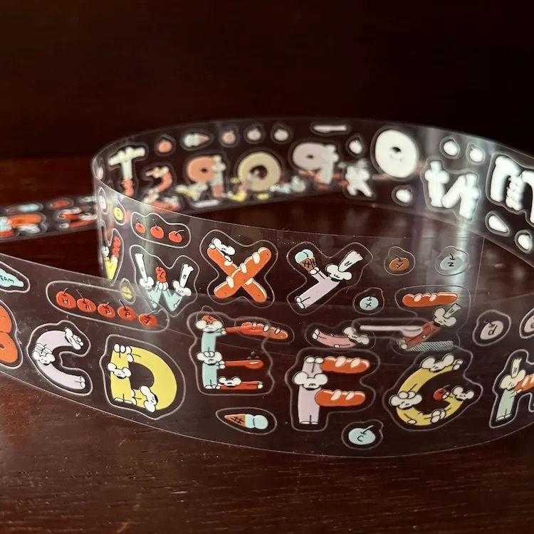 1991w2992｜A to Z 割型PET貼紙卷