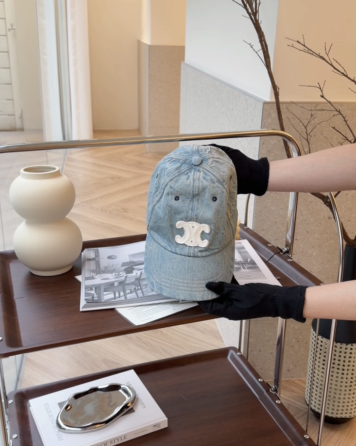 CELINE｜凱旋門牛仔棒球帽