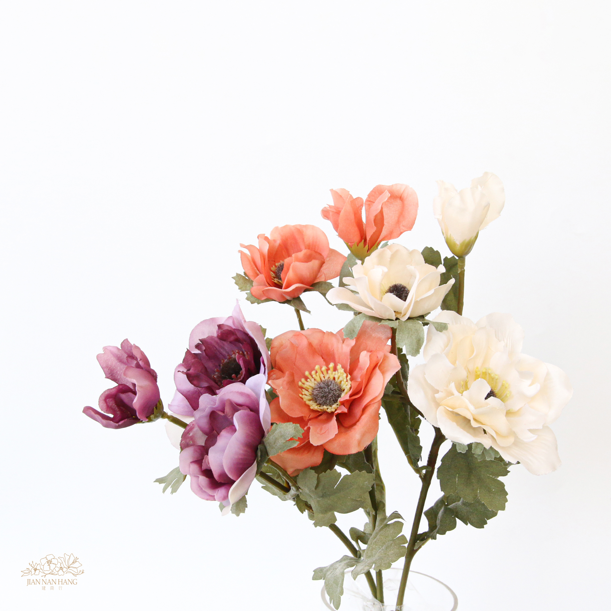 人造花Clair環保再生系列-銀蓮花 3色