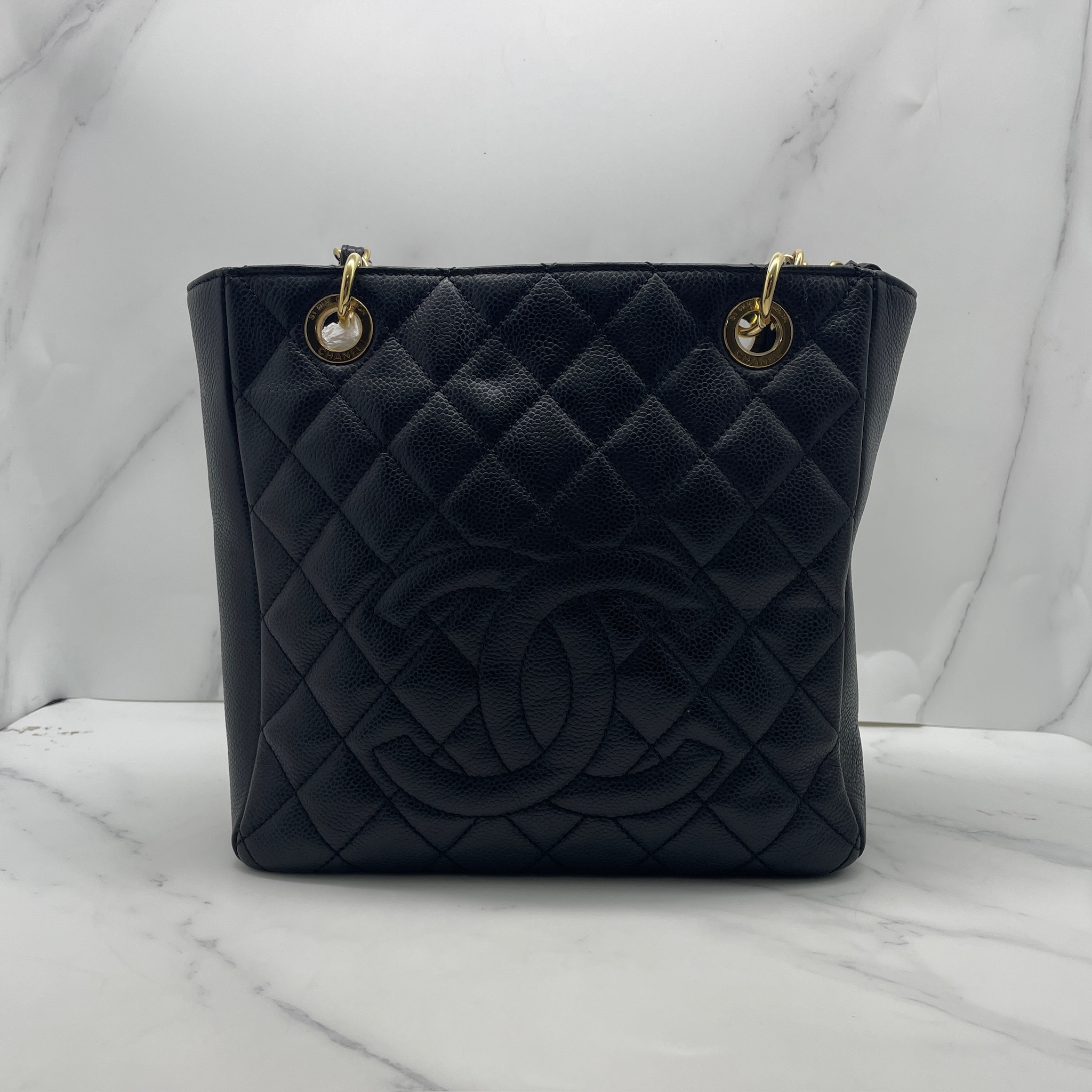 Chanel Vintage Vertical Grand Shoulder Tote