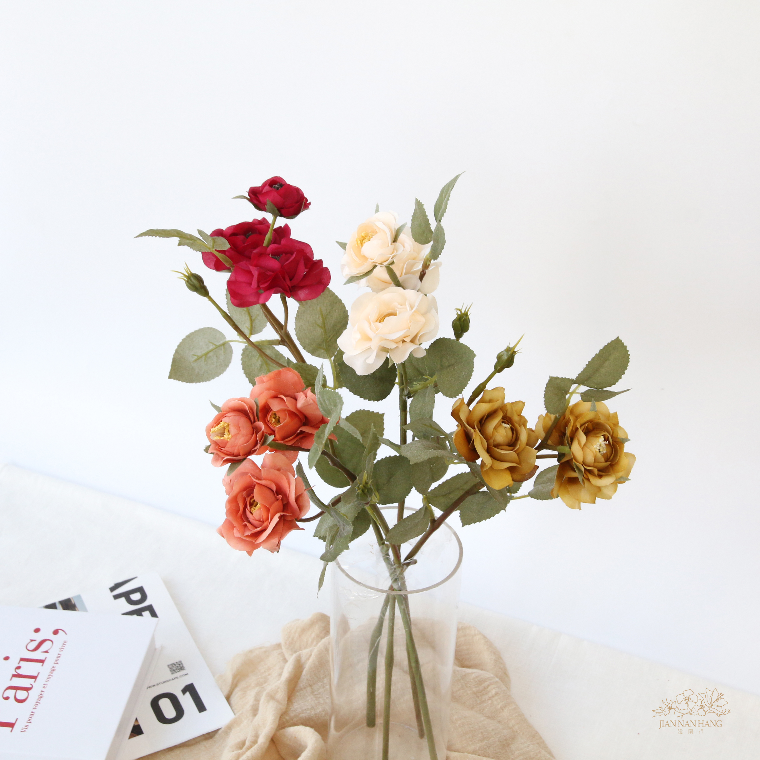 人造花 Clair環保再生系列-玫瑰 4色