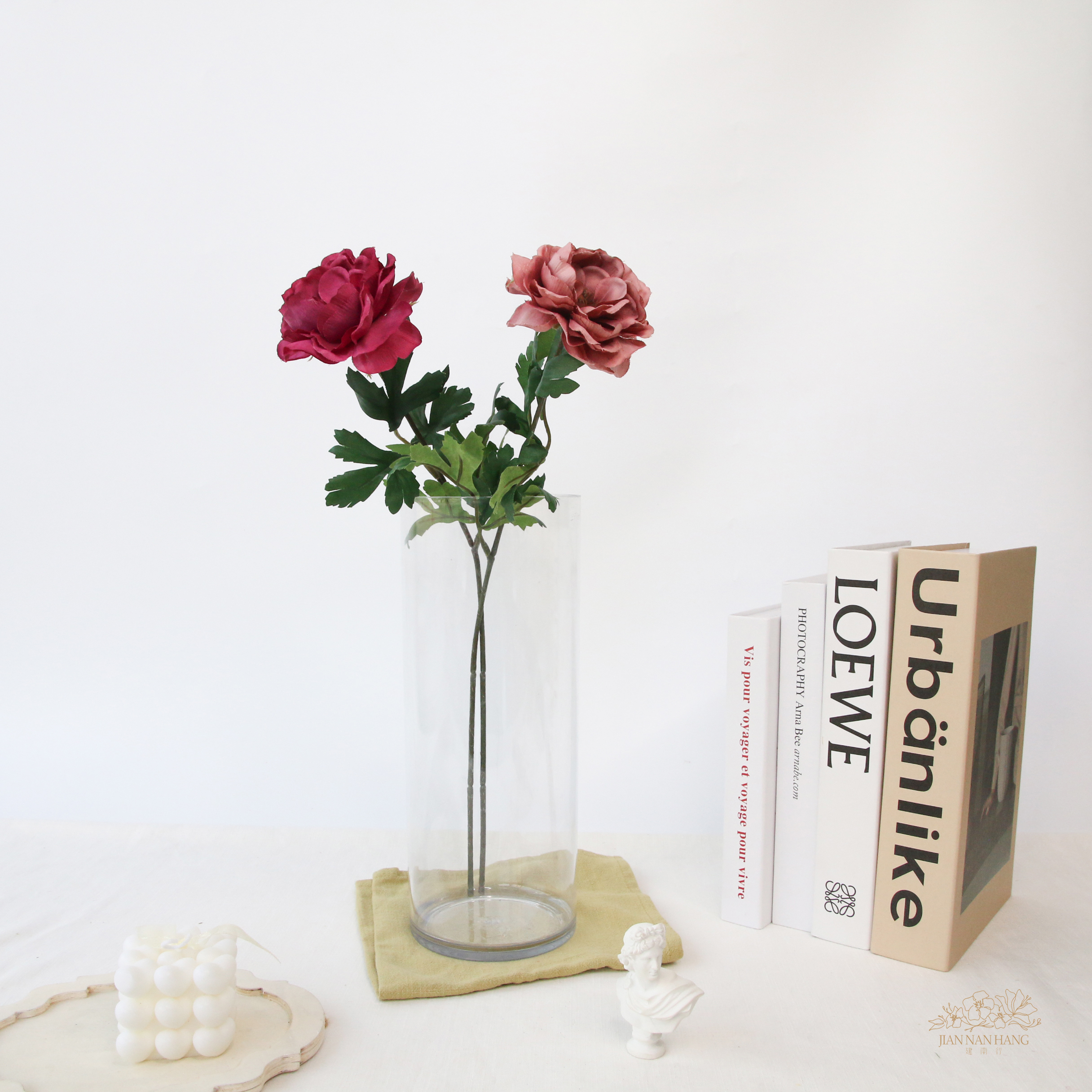 人造花 單枝毛茛 兩色