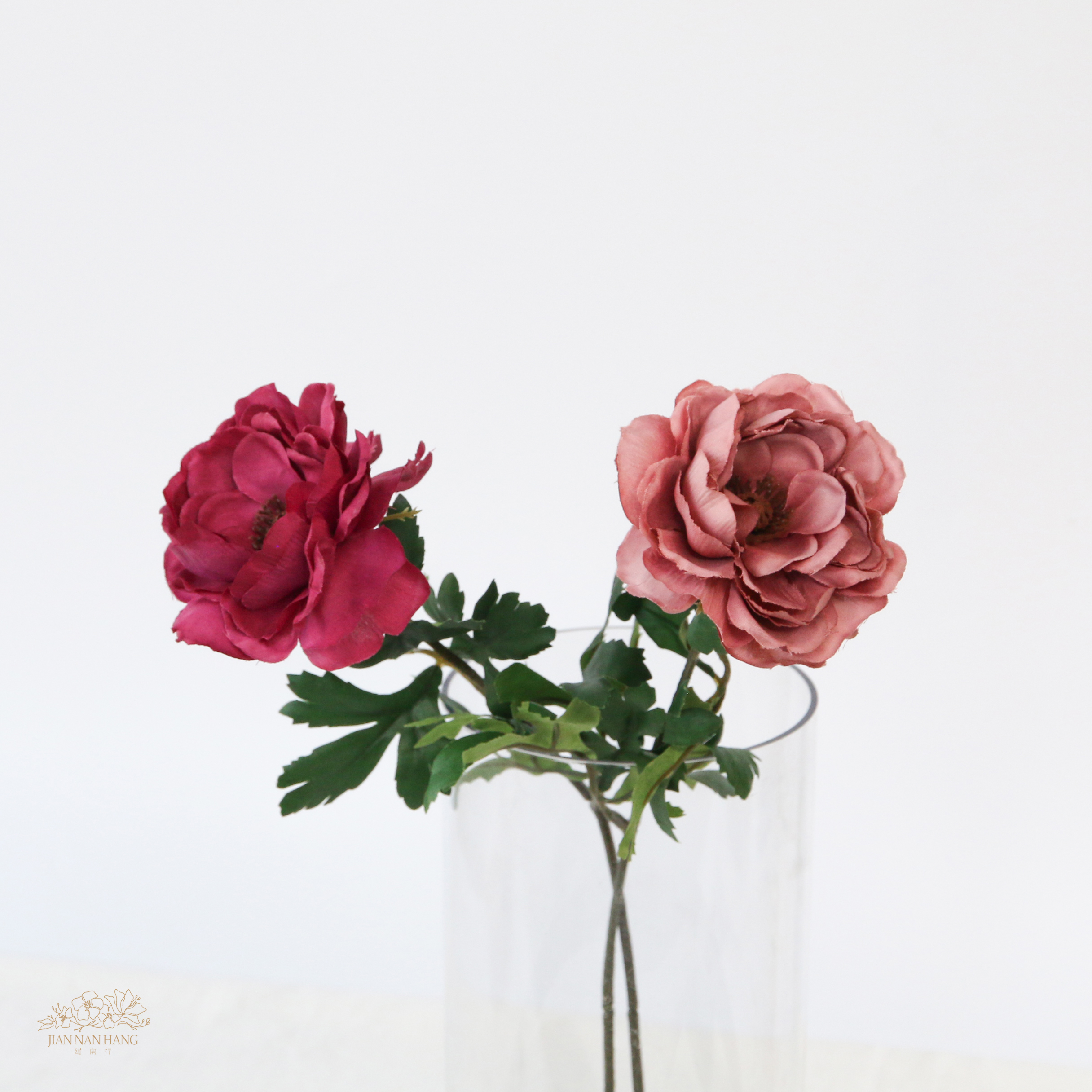 人造花 單枝毛茛 兩色