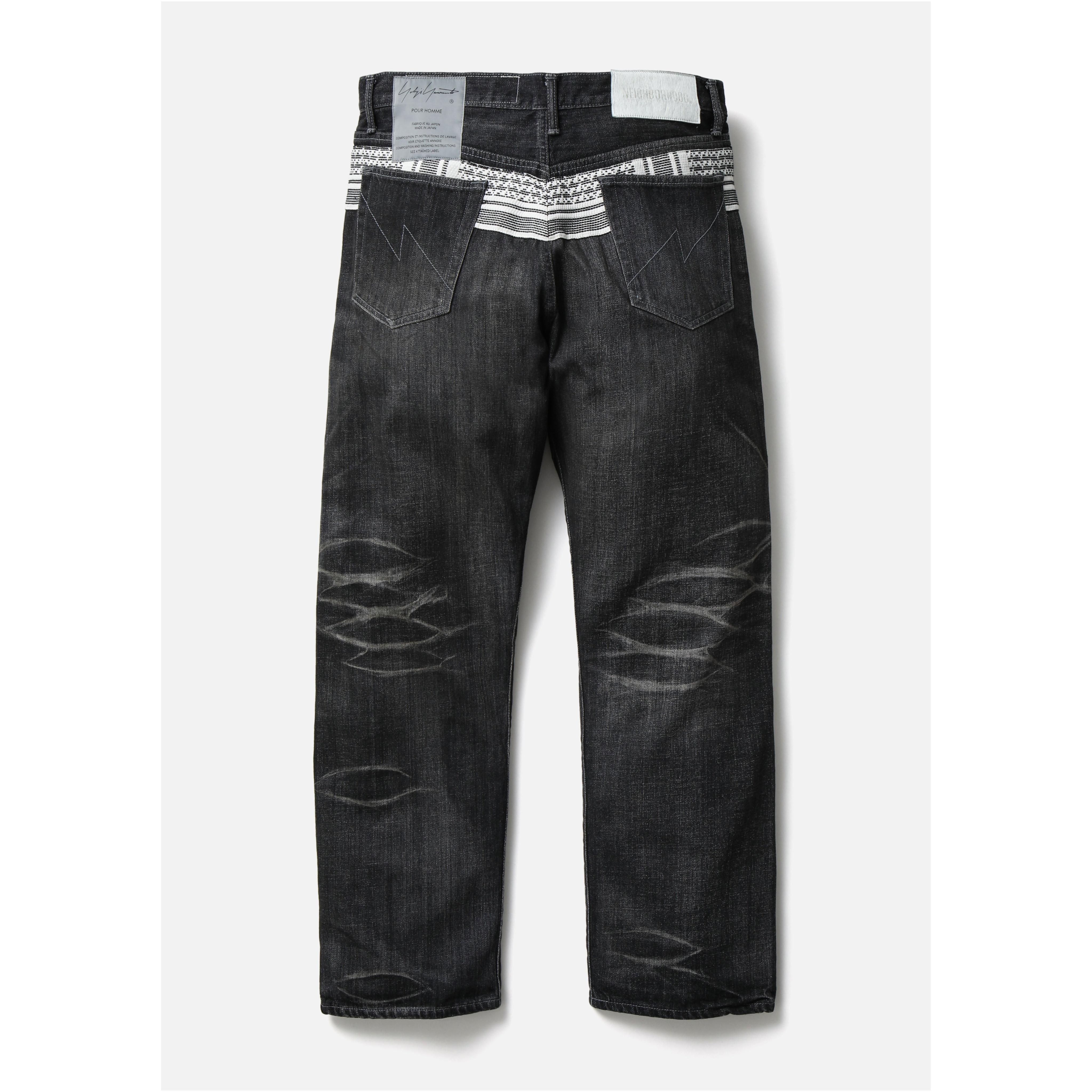 2025AW NEIGHBORHOOD NH X YOHJI YAMAMOTO SAVAGE DENIM DP BASIC PANTS 山本耀司 聯名 民族風 牛王 深寬 牛仔褲 現貨 252XBYYN-PTM01S