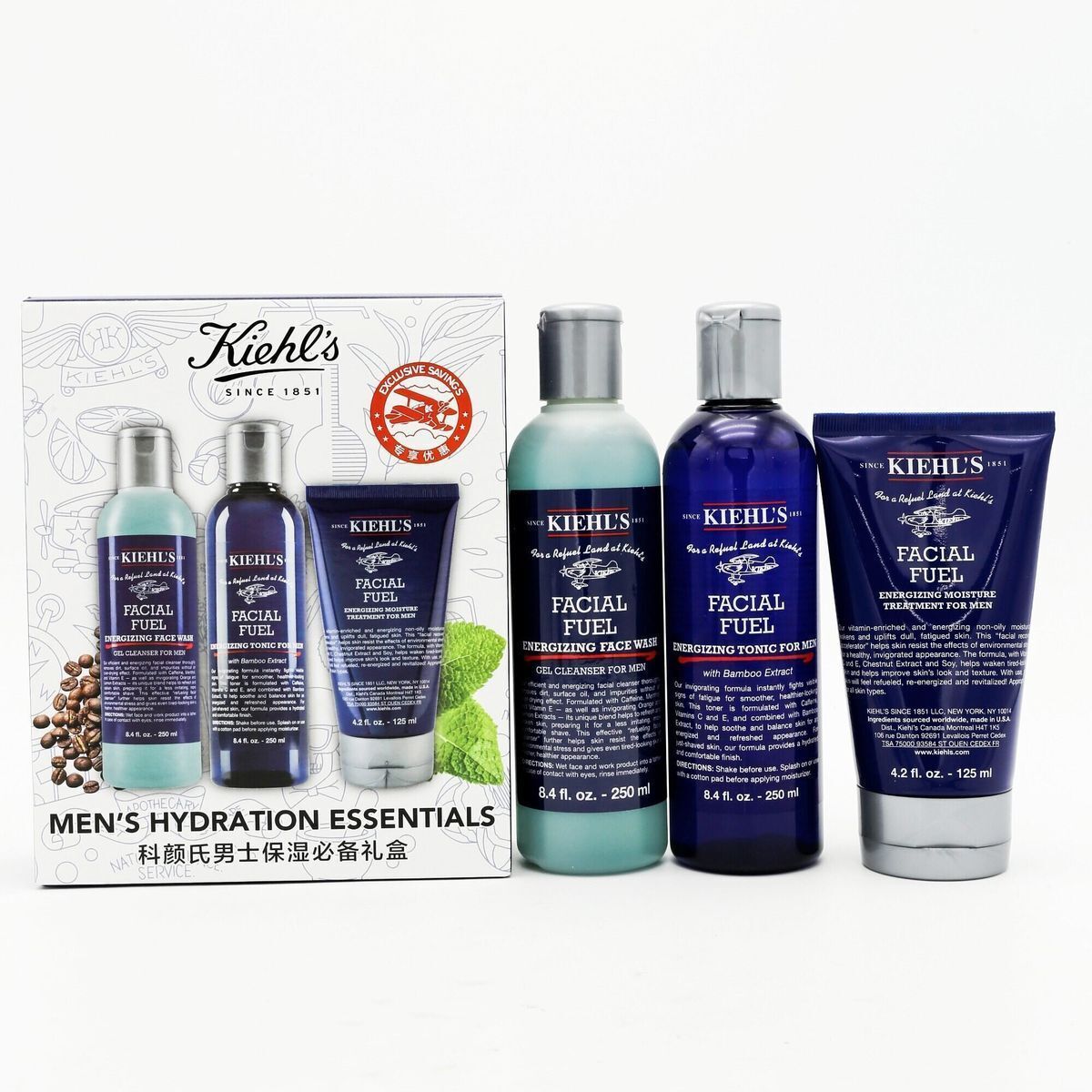 Kiehl's - Men'S Hydration Essentials 【Parallel imports】