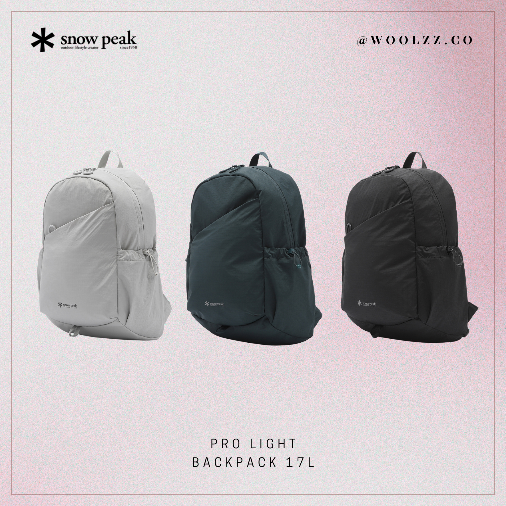 Snow Peak Pro Light 後背包 17L S25MUT-BP73