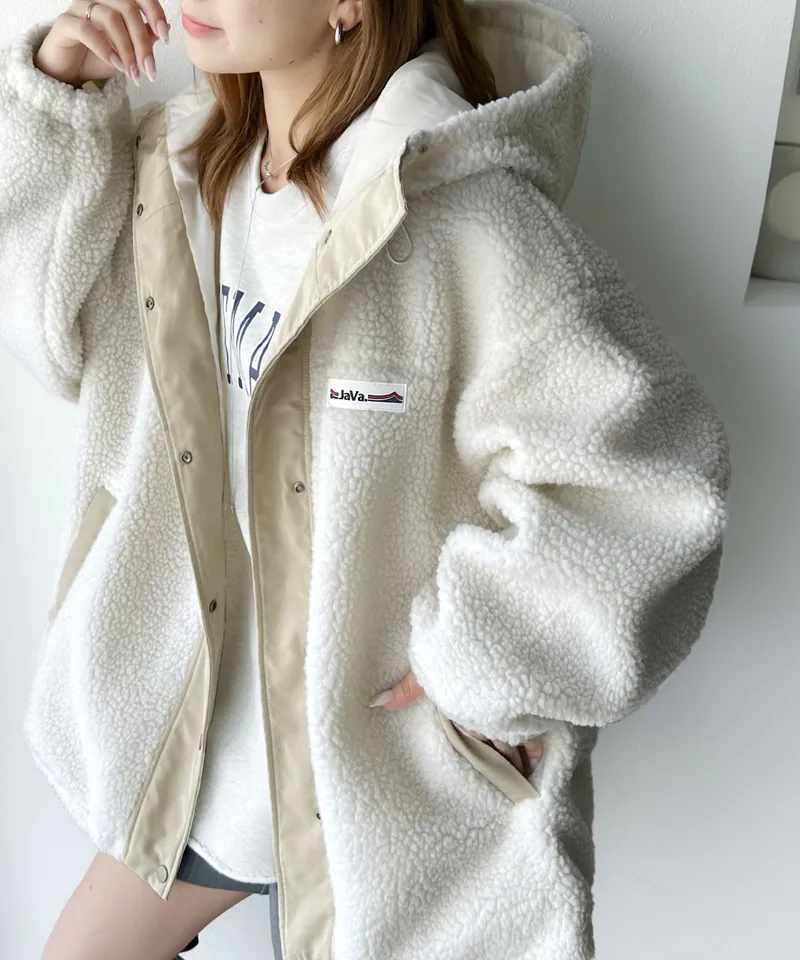 🇯🇵 日本選物| JAVA 復古立領羊羔毛外套
