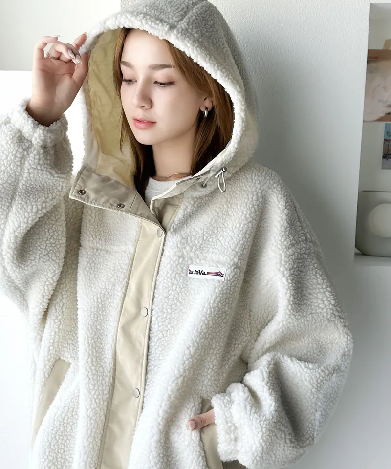 🇯🇵 日本選物| JAVA 復古立領羊羔毛外套