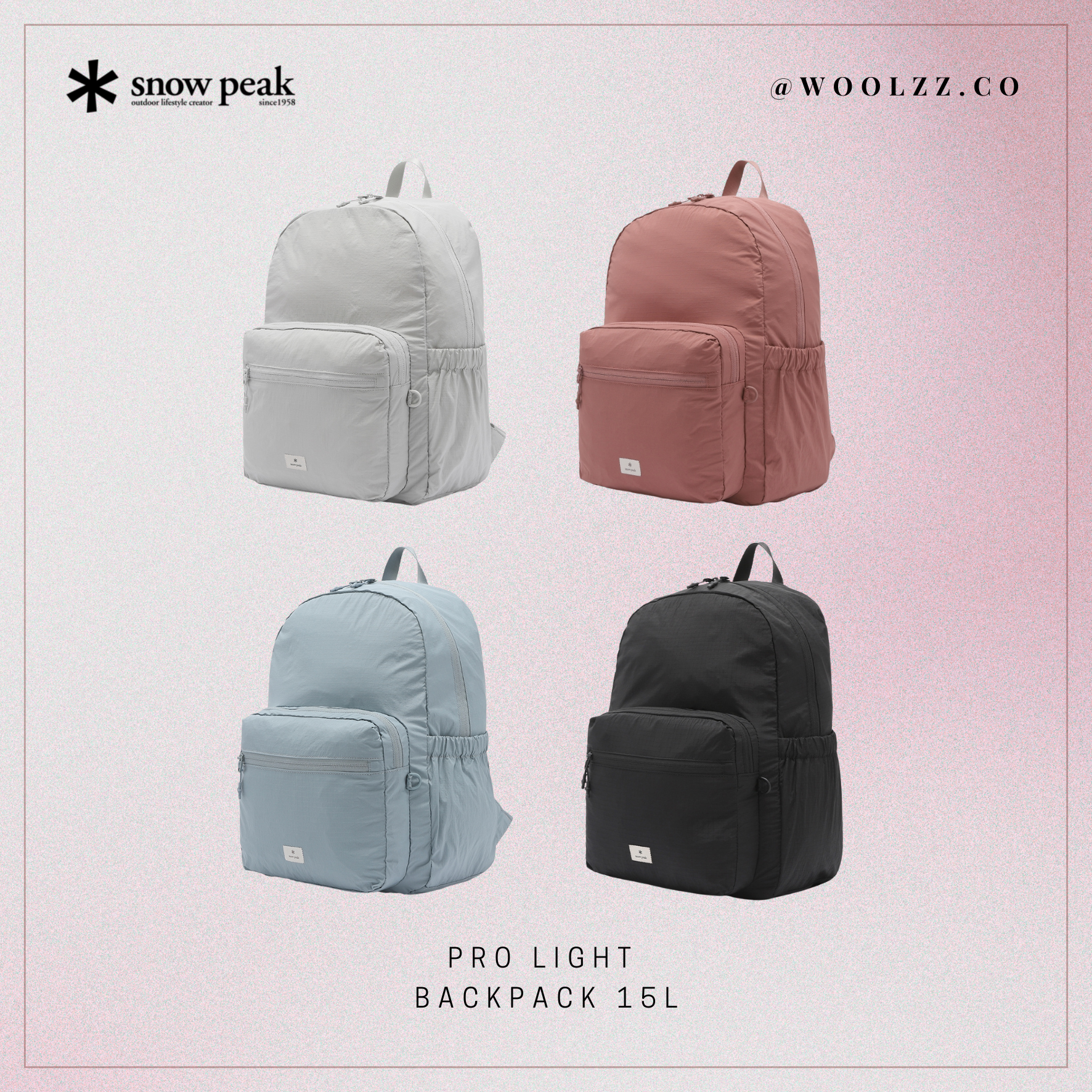 Snow Peak Pro Light 後背包 15L S25MUT-BP70