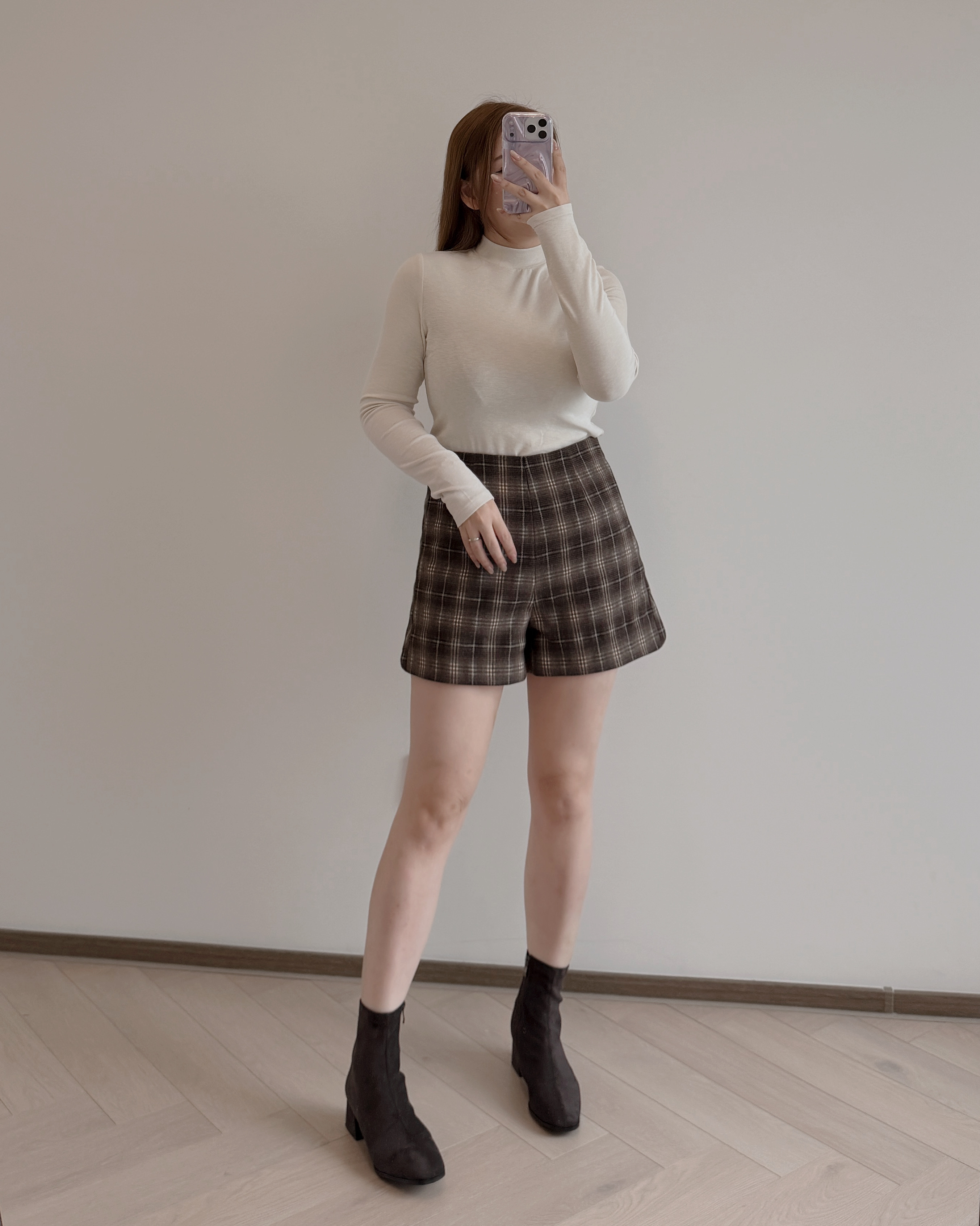 預訂/現貨 7345 薄款半高領長袖