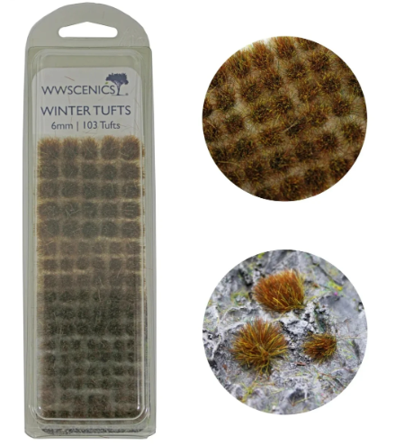 WWScenics W3T-WI6 6mm 冬季草叢