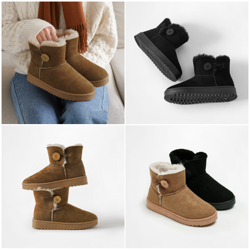 RY011 Chenko 經典2way鈕扣款雪地靴