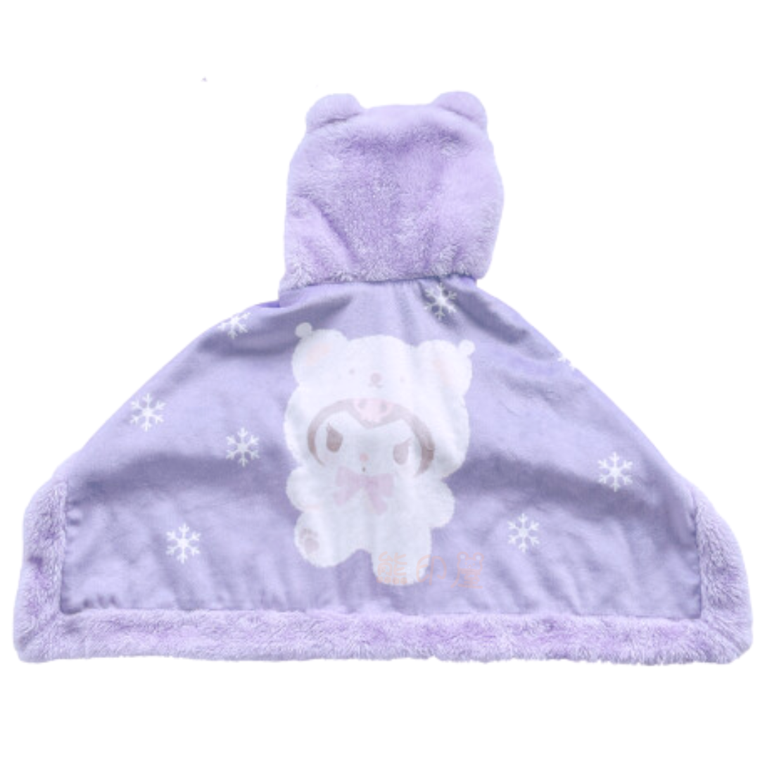 Kuromi款 寵物披肩毛氈 連帽 寵物衫 狗服裝 [平行進口]