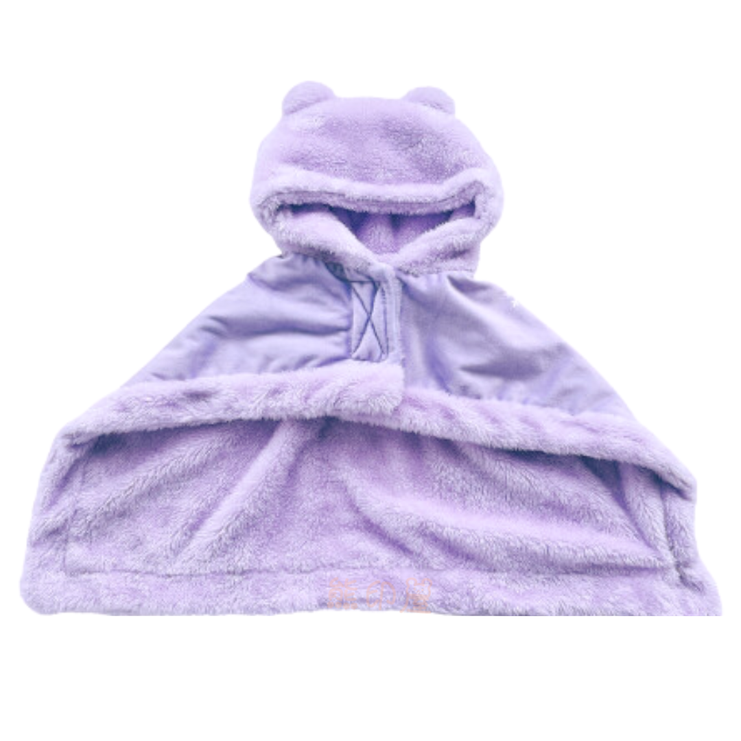 Kuromi款 寵物披肩毛氈 連帽 寵物衫 狗服裝 [平行進口]