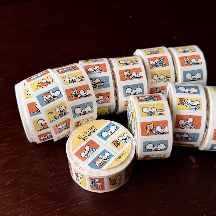 1991w2992｜Everyday 檸檬馬卡龍 標籤貼紙