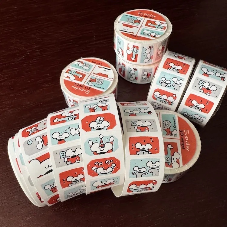 1991w2992｜Everyday 櫻桃汽水 標籤貼紙