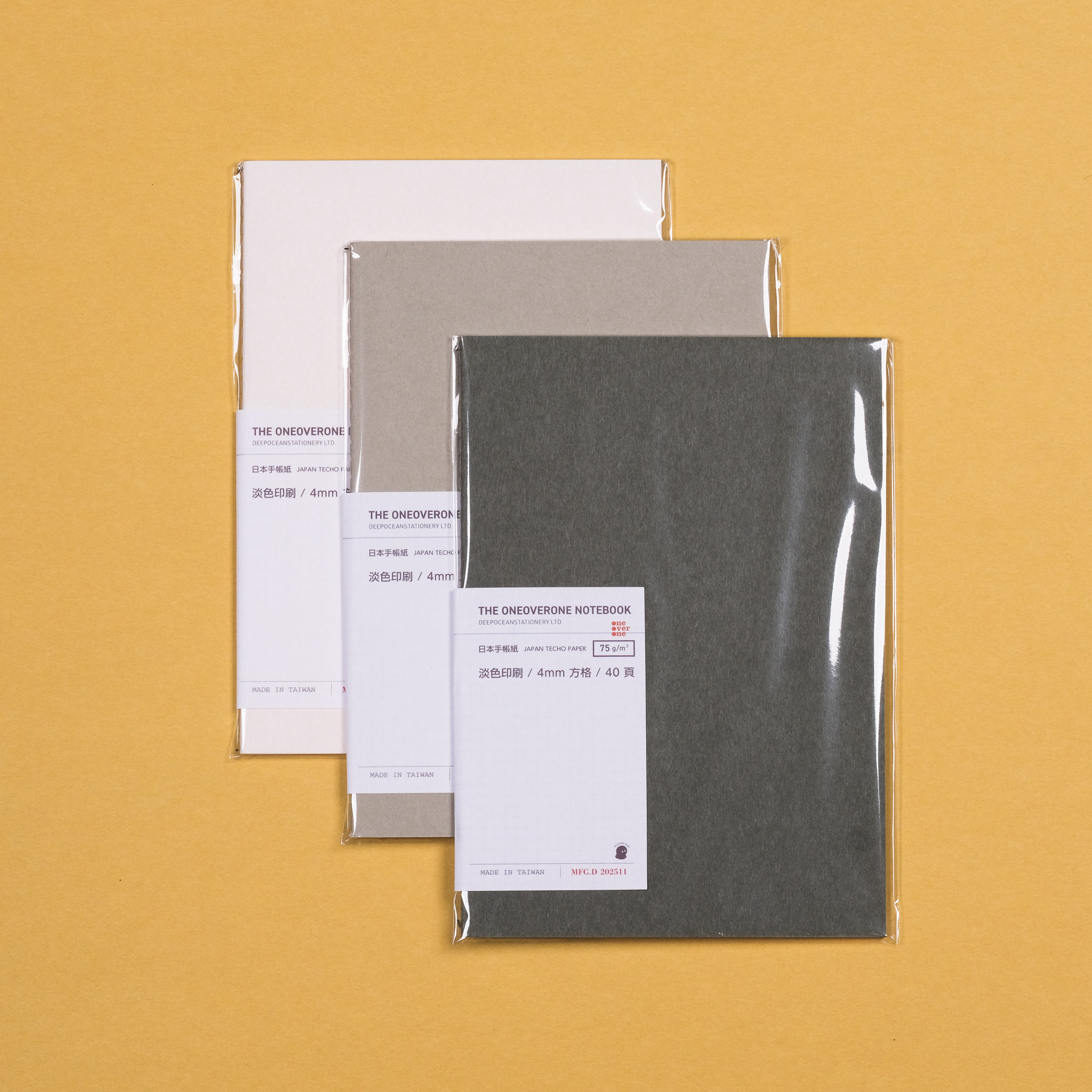 日本手帳紙 筆記本/4mm淡色方格 /一分之一工作室/臺灣