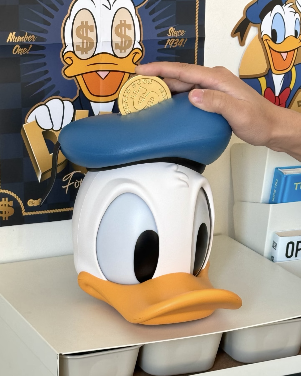 <正版授權>迪士尼 唐老鴨 金幣系列 有錢鴨夜燈 擺件 裝飾