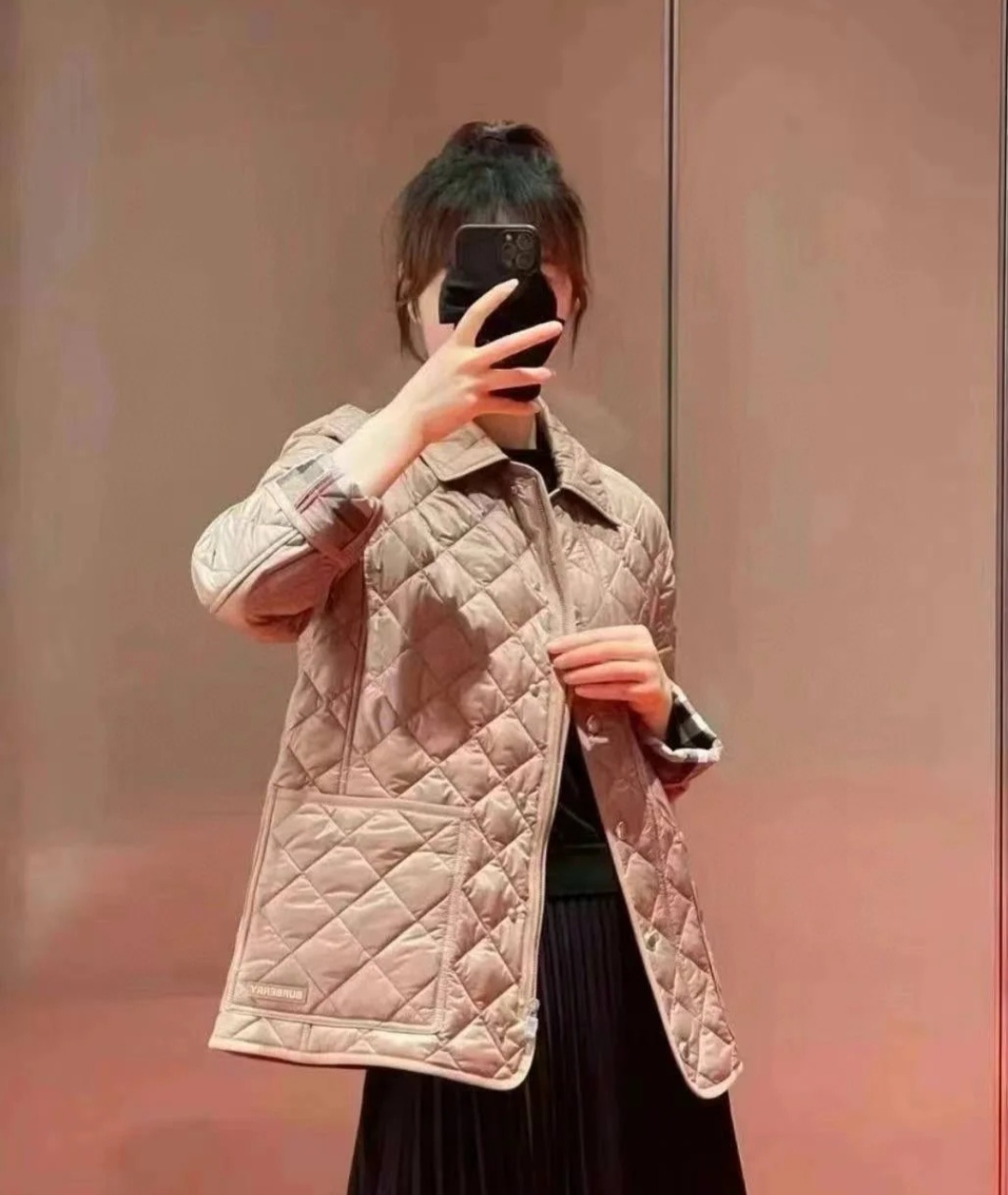 BBR 經典款 女款 淺金色 夾綿外套