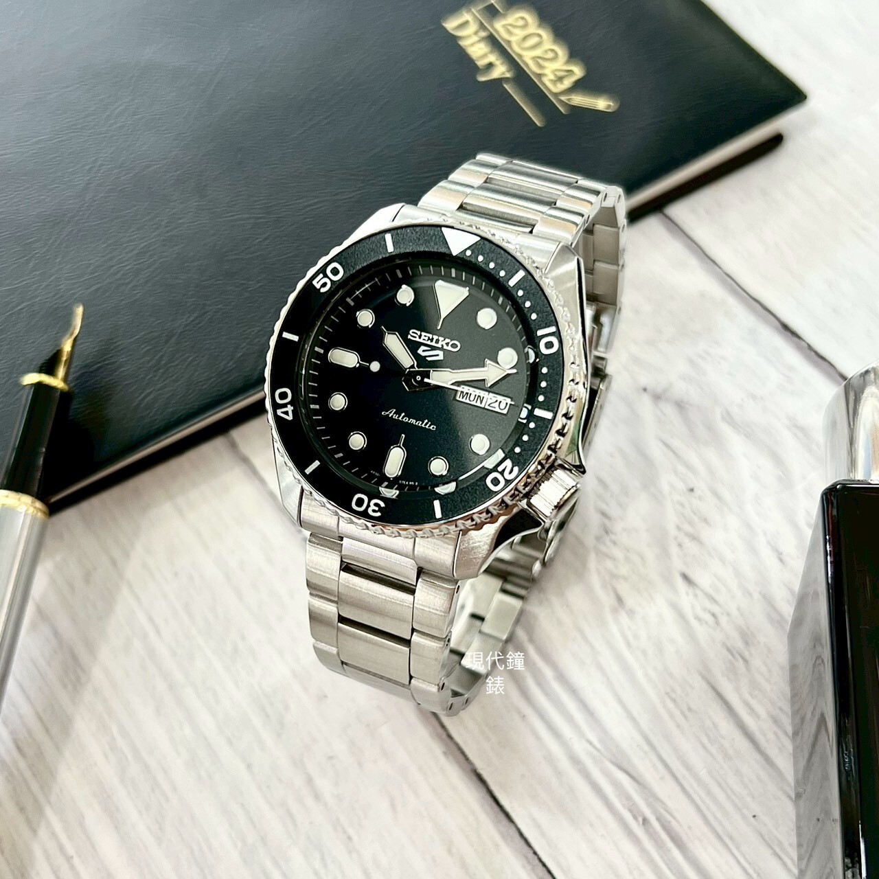 【SEIKO 精工 】SEIKO 5 Sports 經典黑面機械水鬼 4R36-07G0Q 42.5mm 現代鐘錶