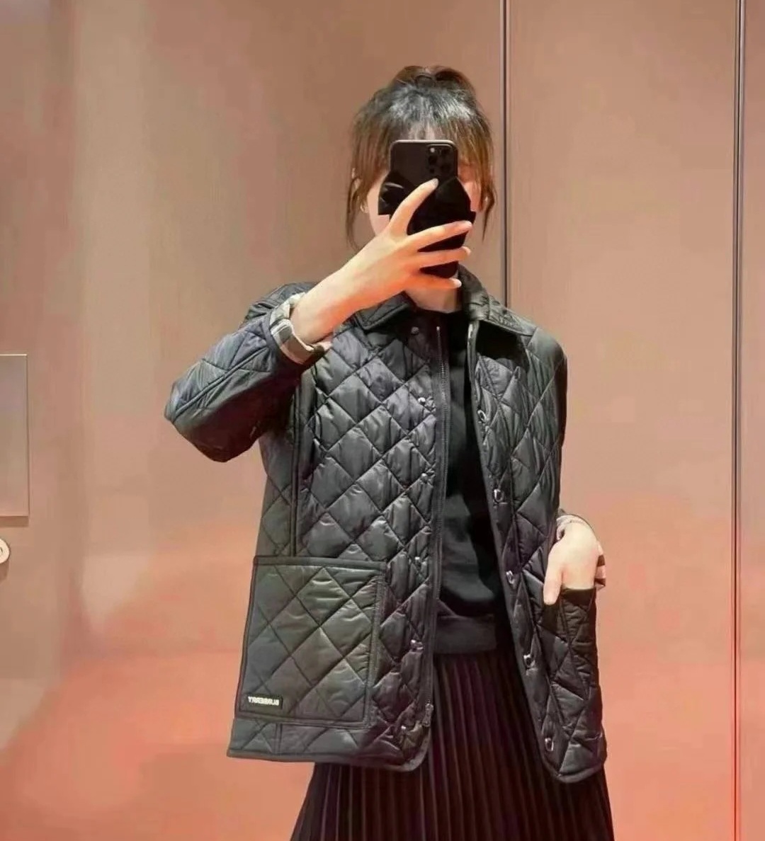 BBR 經典款 女款 黑色 夾綿外套