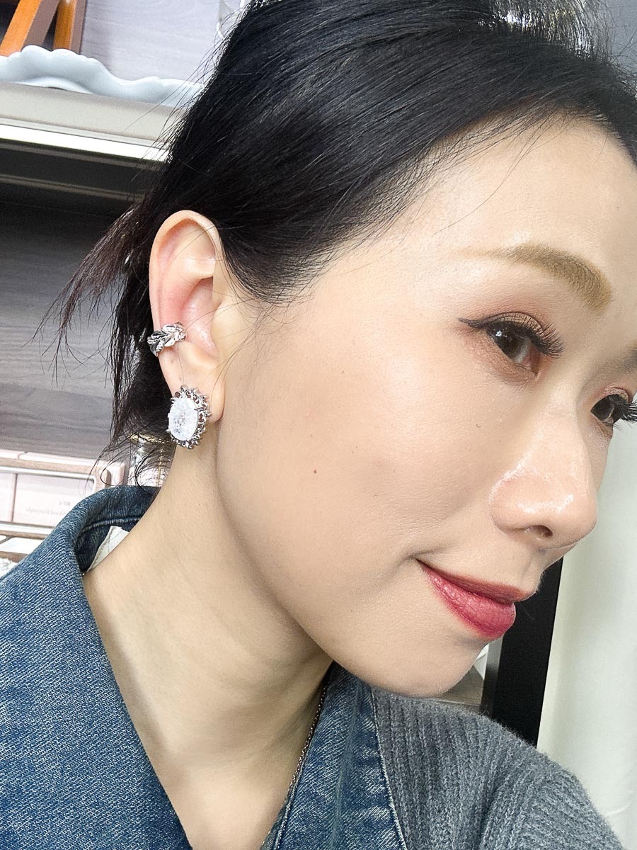 【SALE SALE SALE🔥】鋯石 葉子 單隻耳窩/耳骨款【不設退換】