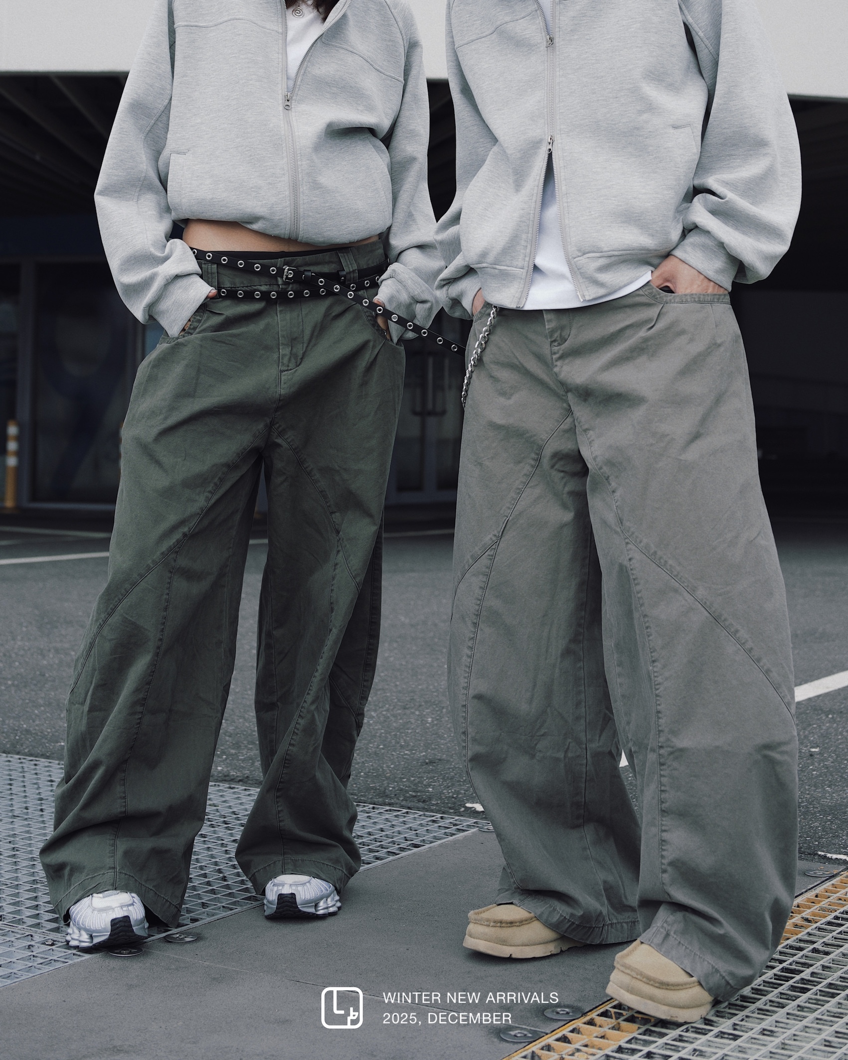 XIN SELECT 線條 彎刀褲 長褲 兩色 CK6822