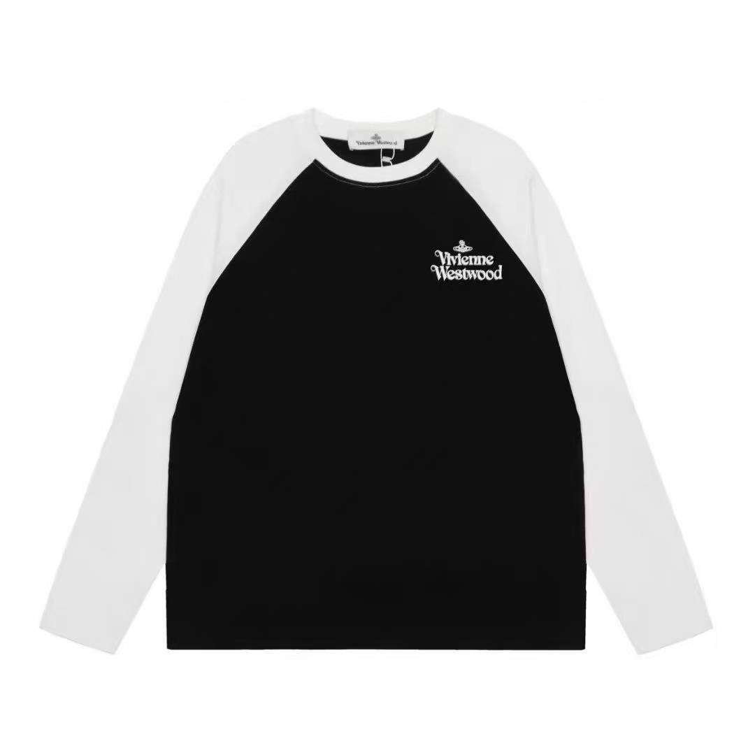 Vivienne Westwood 併色 經典彩色圖案 長袖Tee