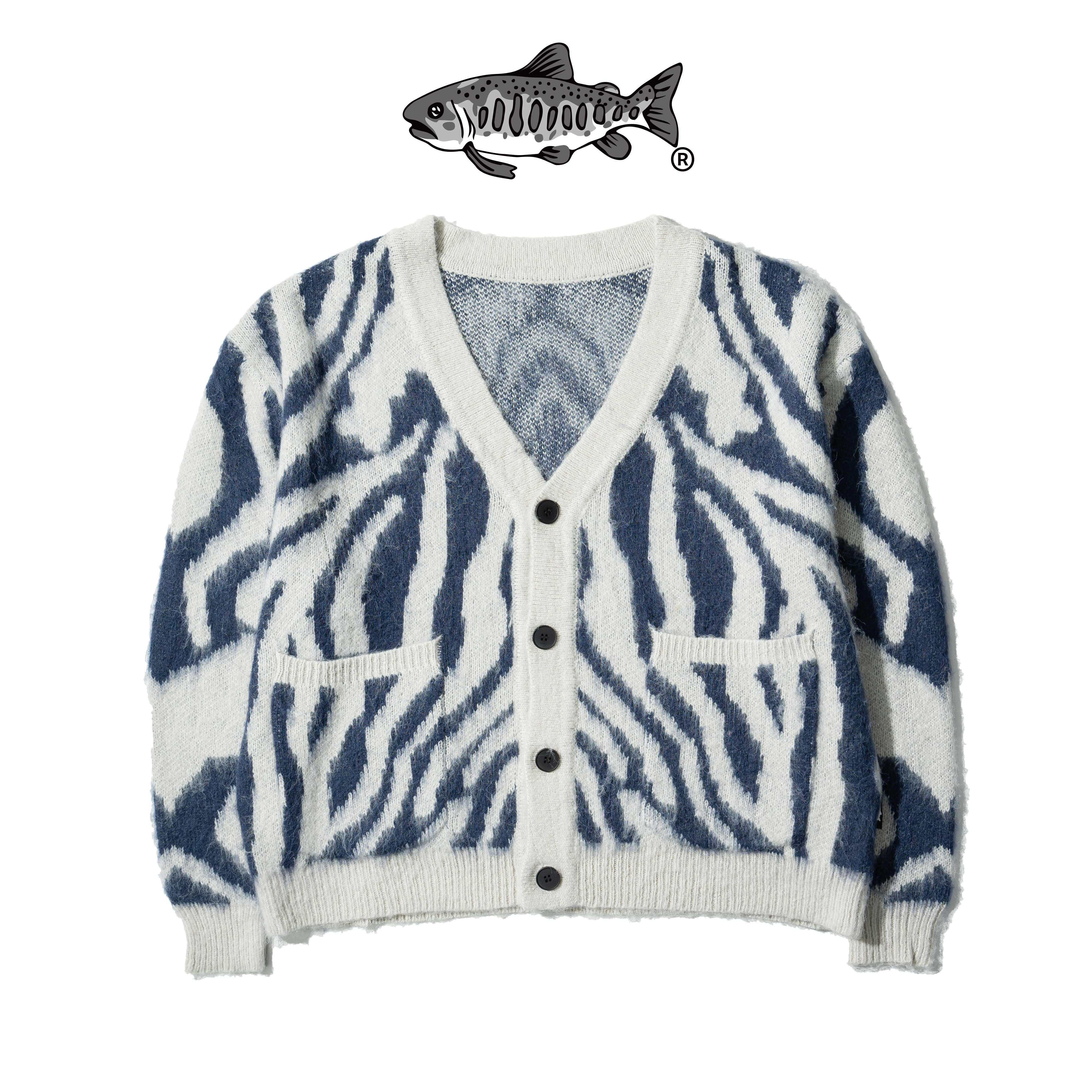 AGILITY Mohair Knit Cardigan / Zebra Print 馬海毛 斑馬紋 開襟外套 [KN80]