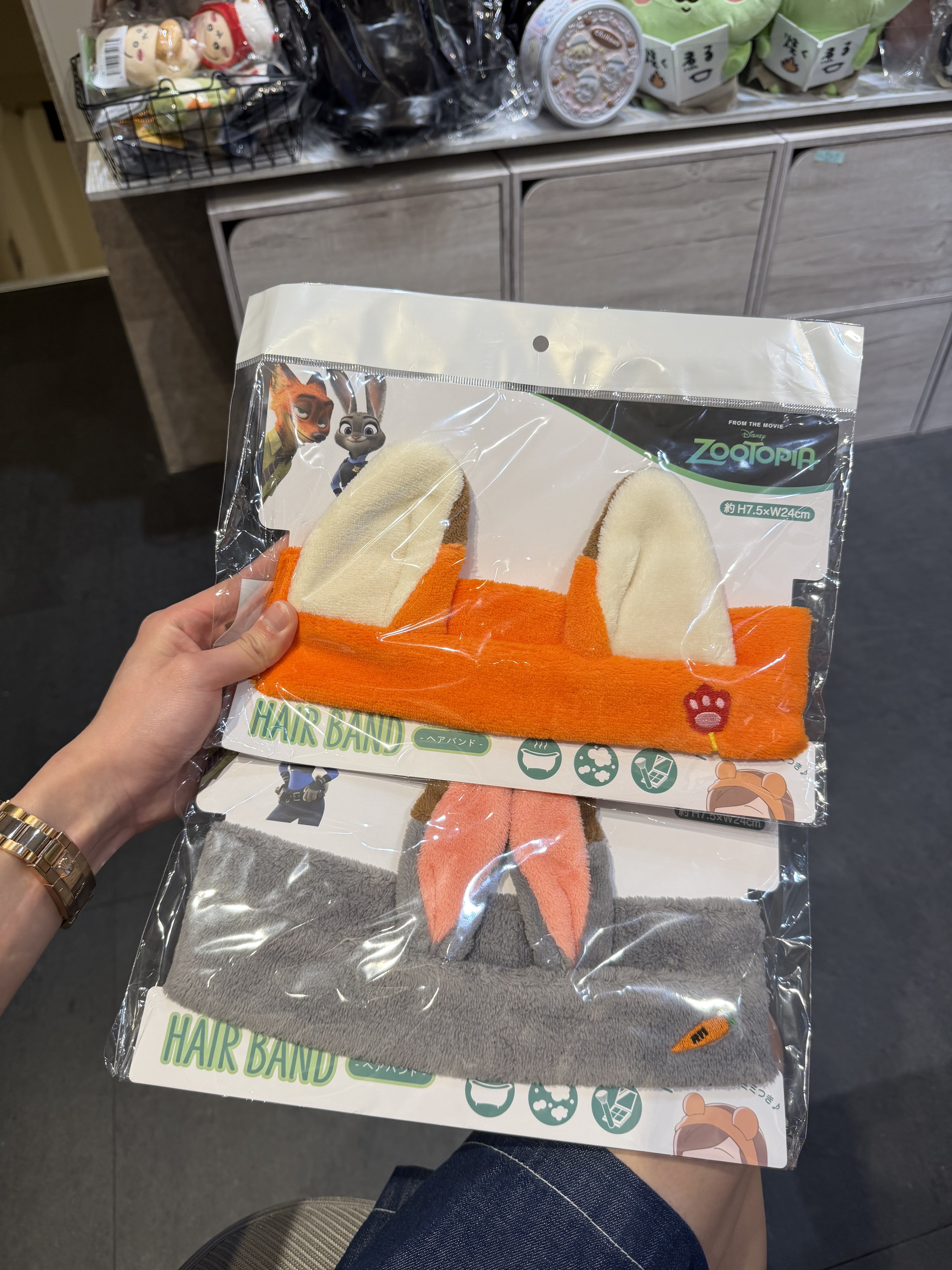 迪士尼授權正版動物方城市髮帶