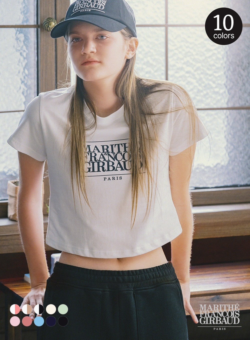 【直播】Marithe Francois Girbaud LL121602 CLASSIC LOGO 短版短袖上衣 (M25MTS203)