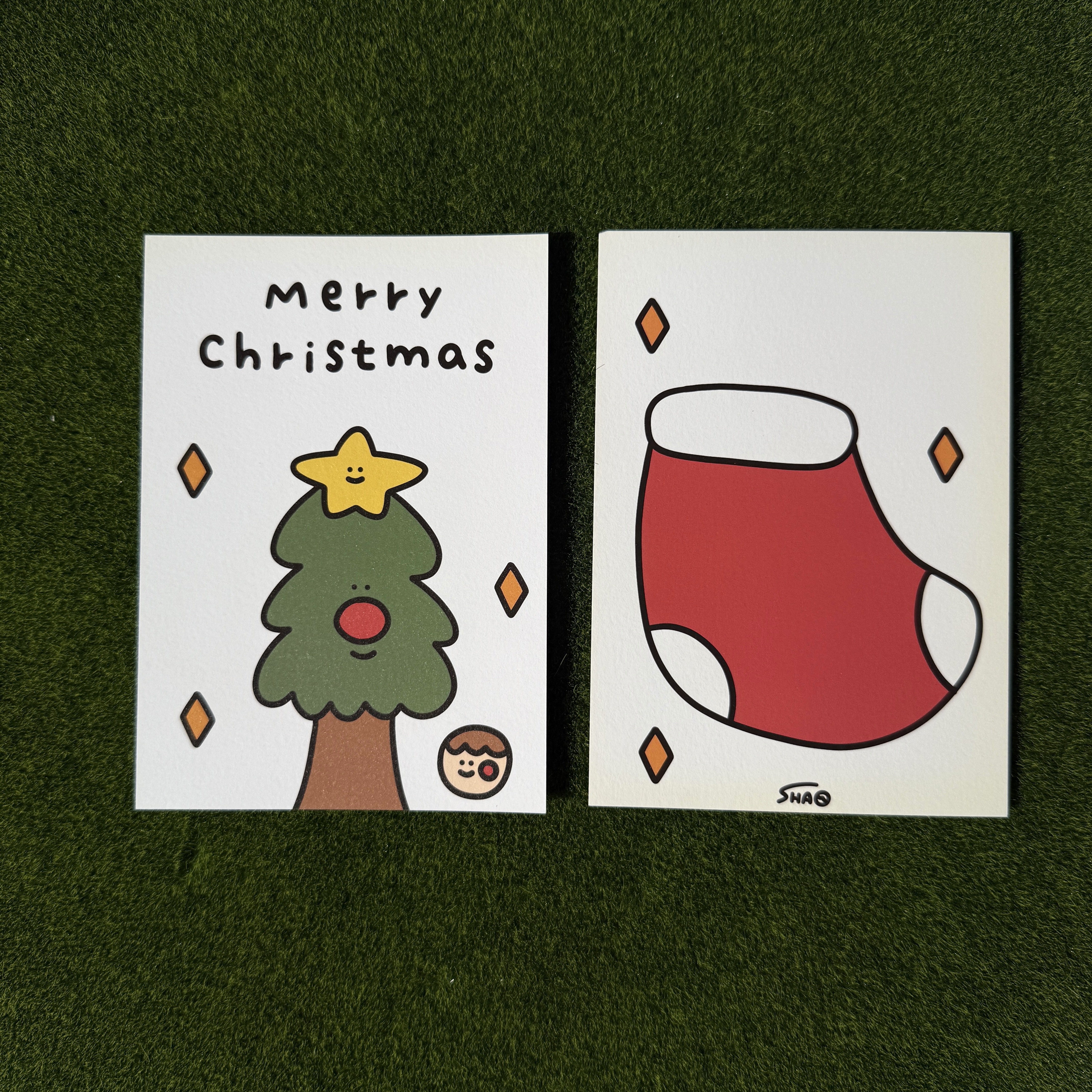 Christmas Postcard (Christmas Stocking)