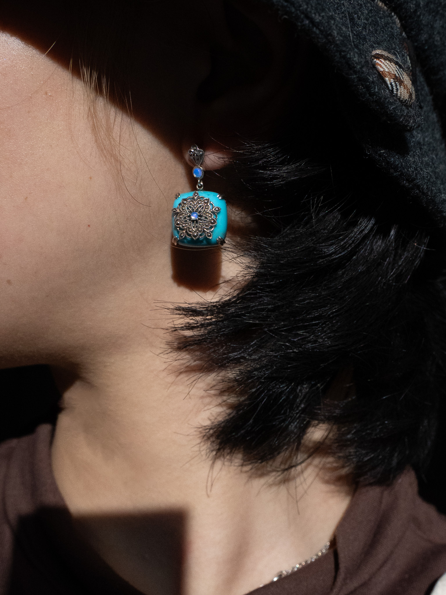 綠松石耳環（ OP2203 ）