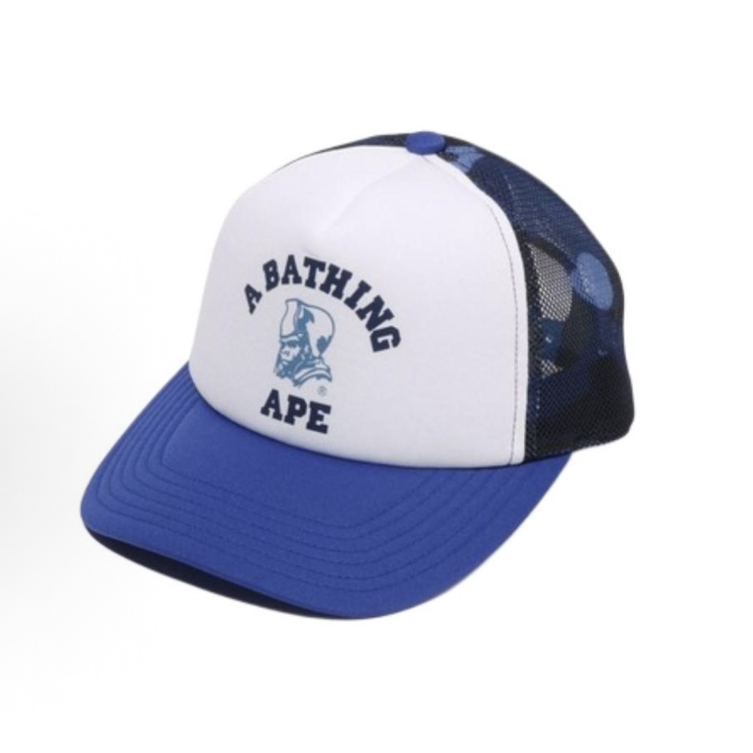 -(B05)-A BATHING APE COLOR CAMO GENERAL MESH CAP BAPE 猿人 迷彩 網帽 紫/藍