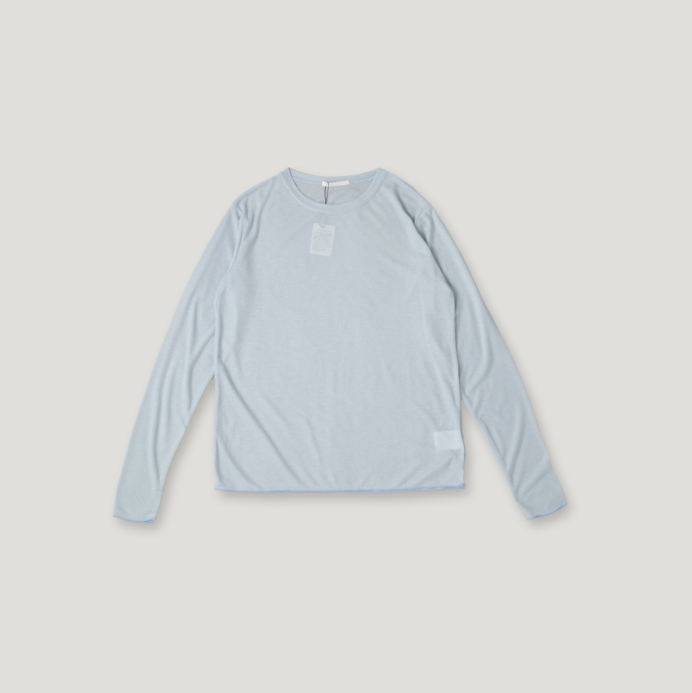 J.P.L. 圓領捲邊羅紋透膚上衣 ╭ 3色 ╮