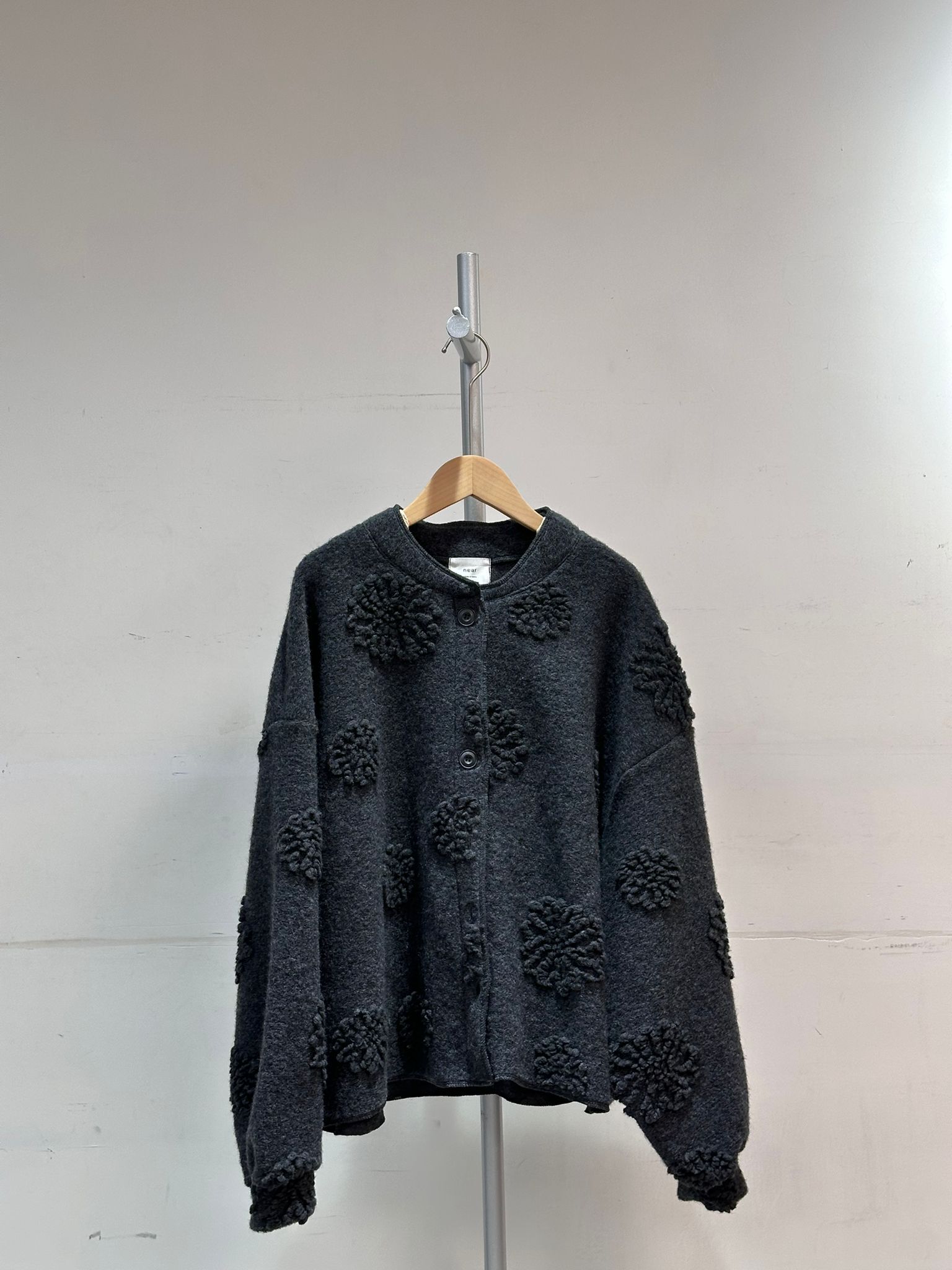 0213001a/韓國羊毛暗花王牌姐姐外套新款/50C'50W'22L'