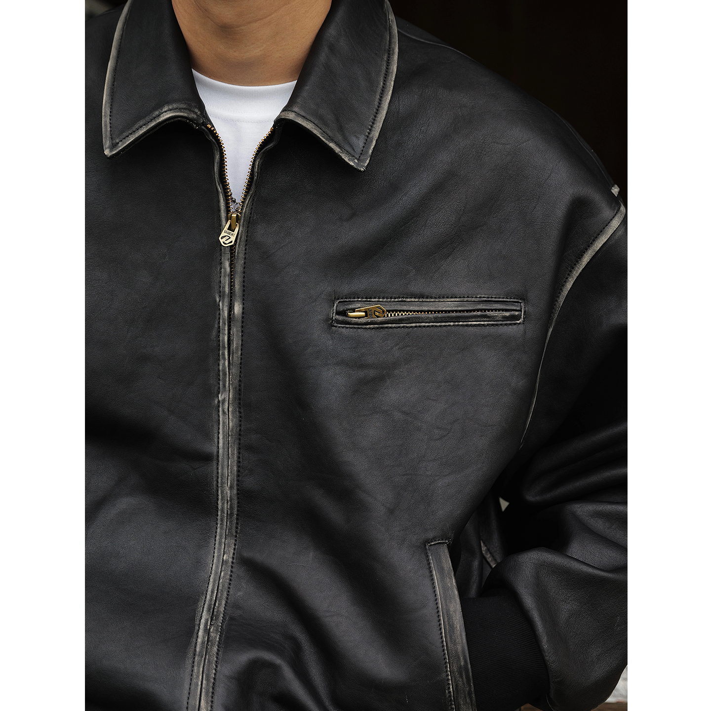 Unbent 復古水洗 馬皮 皮衣外套